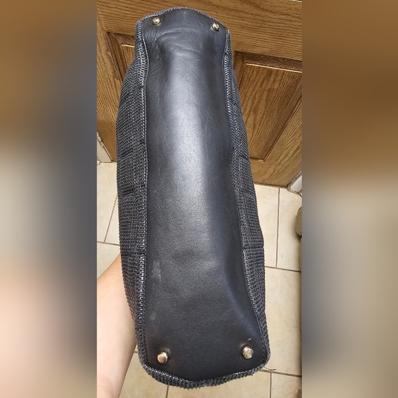 Kate Spade Black Veranda Place Woven Leather Maryanne Satchel Handbag EUC - Picture 9 of 14